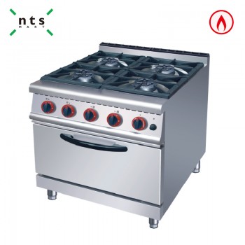 4 Gas Burner with Gas Oven