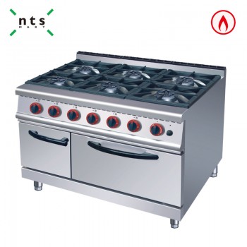 6 Gas Burner with Gas Oven