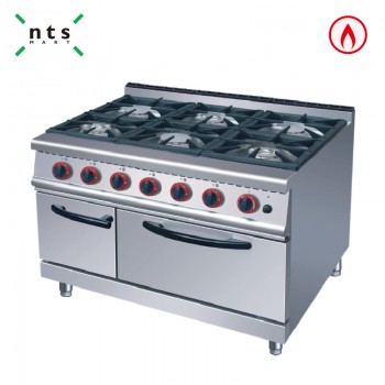 6 Gas Burner with Gas Oven