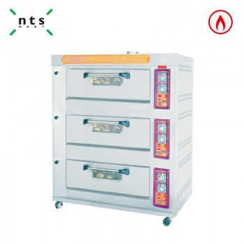 3 Decks Gas Oven without Steam