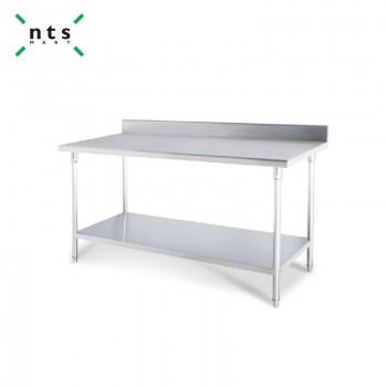 Two layers s/s working table(with backplash)