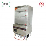 3-DRAWERS GAS FOOD COOKER