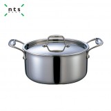 Compound Steel Pot with Fixed Handles-Stainless Steel 304