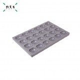 Cake Tray-24 cups ( Grey Silicone)
